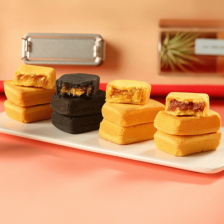ZFJ Pineapple Cake Pastry Nostalgic Color Box Gift Box