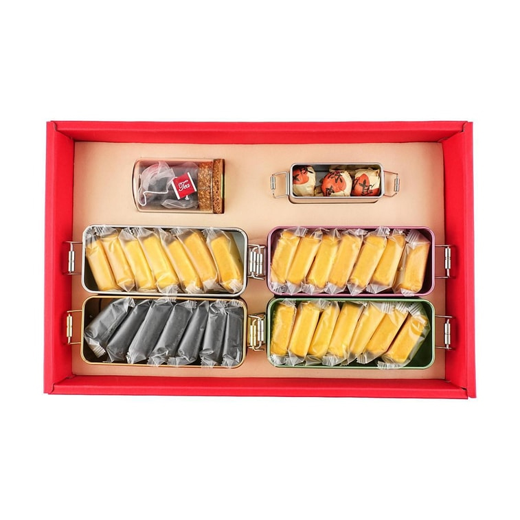 ZFJ Pineapple Cake Pastry Nostalgic Color Box Gift Box - Image 7
